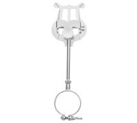 ULDIGI Atril Corneta de Hierro Plata Portátil y Fácil de Llevar para Clarinete Clip de Nota Musical y Estante para Libros de Música