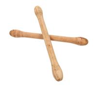 ULDIGI Baquetas de Madera Mazos Estilo de Guerra Pulgadas de Largo Madera Natural para Practicar Instrumentos 2 Piezas