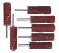 ULDIGI Barras de Papel de Lija para Lijadora, Cabezales de Pulido Cilíndricos, 7 Piezas, Tamaño Pequeño, Material Hierro y Papel Abrasivo, Kit de Accesorios para Herramientas Rotativas,