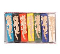 ULDIGI Barras de Tinta China Tradicionales Hechas a Mano Set de 7 Colores Vivos para Caligrafía y Pintura Creativa Material Escolar para Estudiantes y Aficionados Bloque de Tinta para