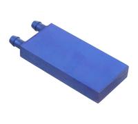 ULDIGI Bloque de Agua para CPU 40x80 Mm Aluminio Salida Lateral Azul, Sistema de Disipador de Calor para PC y Radiador Pequeño para Enfriador Líquido CPU y Gpu