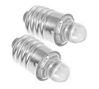 ULDIGI Bombilla LED Redonda Casquillo E10 3v para Linternas Compactas 2 Piezas Fácil Cambio y Almacenamiento para Iluminación de Emergencia