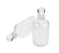 ULDIGI Botellas Difusoras de Vidrio de 200 Ml Reutilizables y Recargables para Aromaterapia, Ideales para Baño y Sala de Estar, Pack de 2 Unidades