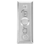 ULDIGI Botón de Salida para Puerta de Acceso Industrial, Interruptor Metálico Inoxidable Estrecho, Placa de Pared para Control de Acceso, Pulsador para Timbre y Seguridad Exterior