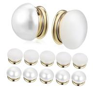 ULDIGI Broches Magnéticos Para Velo y Vestidos - Diseño Perlado y Piedra Ojo De Gato - Cierre Magnético Seguro - Mujer - Para Bodas y Uso Diario - Conjunto 12 Piezas (6 6 Ojo De Gato