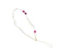 ULDIGI Cadena de Teléfono con Cuentas de Arcilla y Charms de Luna y Estrella Correa de Muñeca Ligera Anti-pérdida para Móvil Accesorio Bohemio y Funcional para Colgar el Teléfono