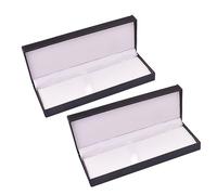 ULDIGI Caja De Bolígrafos De Cuero PU Negra 2 Unidades, Estuche Portátil Resistente Al Agua, Tamaño 170x62x29 Mm, para Papelería De Oficina y Obsequio Empresarial