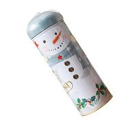 ULDIGI Caja de Hojalata Navideña para Galletas Creativa y Adorable para Almacenamiento de Dulces y Regalos Temporada de Navidad