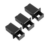 ULDIGI Caja para Pilas de Pastilla de Guitarra Baja 9v, Color Negro, Set de 3 Piezas, Accesorio Plástico Ligero y Duradero para Instrumentos Musicales, Compatible Baterías Estándar
