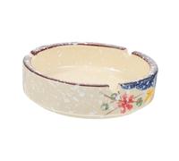 ULDIGI Cenicero De Escritorio Adorno De Cerámica Práctico para Cenizas Cenicero Retro De Mesa Decorativo