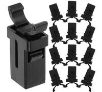 ULDIGI Cierres de Presión Autobloqueo para Cubos de Basura 20 Piezas Negras Resorte Metálico Clips de Reparación Resistentes para Tapas de Contenedores Recambios para Botes de Cocina