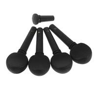ULDIGI Clavijas de Afinación de Madera Negra para Violín 4/4 Juego de 4 Clavijas y 1 Botón de Sujeción Accesorios Precisos para Afinación Estable y Control Antideslizante en