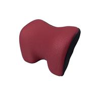 ULDIGI Cojín De Para Cabeza y Cuello Almohada De Soporte Ergonómica Para Reposacabezas De Coche Almohadilla De Color Rojo Para El Cervical Trayectos Largos