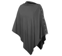 ULDIGI Cubierta De Lactancia Multifuncional Para Mamás, Poncho Transpirable Para Lactancia Materna, Funda Antiviento Para Cochecito De Ñiño En Muselina Gris Oscuro, Protección Cómoda Para Exterior