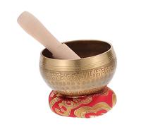 ULDIGI Cuenco Budista De Meditación De Cuencos Con Varilla De Madera y Arandela Para Yoga y Relajación