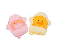 ULDIGI De Baño Para Ñiño Estampado De Dibujos Animados Para Recién Nacidos y Niños, Algodón Suave, Absorbentes y Portátiles, Ideales Para Baño Casa y Viajes, Pack De 2 Unidades Anilla Colgante