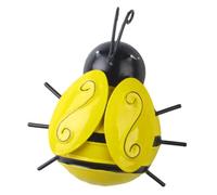 ULDIGI Decoración Mural De Abejas De Hierro Grande Para Jardín y Hogar, Adorno Metálico Tridimensional, Colgante Resistente Para Exteriores, Arte De Pared Colorido