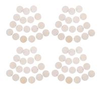 ULDIGI Discos de Madera Redondos sin Terminar 30 Mm con Anilla Metálica, 80 Piezas para Manualidades, Etiquetas Redondas Agujereadas para Adornos, Calendario y Proyectos DIY de Artesanía