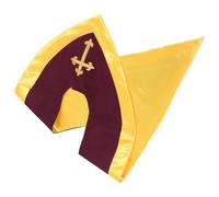 ULDIGI Estola de Coro con Escote en V Reversible de Satén para Adultos con Cruz Bordada, Transpirable y Elegante para Suministros Iglesia y Sesiones Prolongadas de Canto