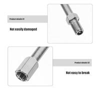 ULDIGI Extensor de Válvula de Neumático de Cobre para Inflador de Ruedas de Coches Varilla Metálica de Compatible con Coche Moto y Bicicleta Diseño Alargado para Inflado Fácil y Rápido