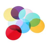 ULDIGI Filtros de Gel Autoadhesivos para Iluminación Salida de Color Vívido, Láminas Pet para Oficinas y Áreas de Comedor, Paquete de 8 Piezas