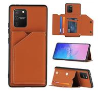 ULDIGI Funda para /a91/m80s en PU Piel y PC Rígido, Color Marrón, Soporte Integrado, Carcasa Resistente Anti-caídas y Protección contra Golpes, Funda para Teléfono Compatible