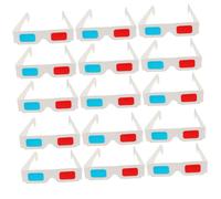 ULDIGI Gafas 3D De Papel Anaglifo Rojo Azul para Cine Y Películas Paquete De 60 Unidades Livianas Y Portátiles para Usuarios De Todas Edades