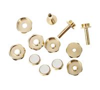 ULDIGI Hebillas De Botón Para Pistones De Accesorios Musicales De Alta Durabilidad Color Dorado Cubiertas Superiores Inferiores Para Instrumentos De Viento