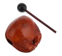 ULDIGI Herramienta De Oficina Con Forma De De Madera Tambor Zen Para Decoración De Peces De Madera Para El Hogar Oficina Bloque De Templo De Peces De Madera Tambor