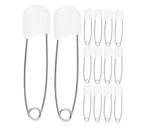 ULDIGI Imperdibles Grandes Para Pañales De Tela 30 Piezas Blancos Para Bebés Multifuncionales Seguridad Ropa Infantil Uso Diario Cuidado Ñiño