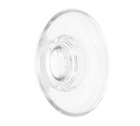ULDIGI Jabonera de Vidrio Transparente Multifuncional para lavamanos y encimeras, Base Antideslizante, diseño Elegante, 1 Pieza