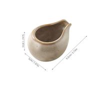 ULDIGI Jarra de Leche Pequeña de Cerámica Blanca, Dispensador para Café y Salsa, Juego de 2 Piezas Boquilla Redonda para Hogar, Cafetería y Restaurante, Recipiente Multiuso para Jarabe