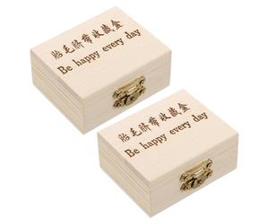 ULDIGI Juego De 2 Piezas Cajas de Madera para Guardar Pelo de Niña y Cordón Umbilical Estuche Elegante para Recuerdos de Primer Corte de Pelo y Protector Natural y Decorativo para