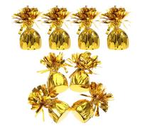 ULDIGI Juego de 8 Contrapesos Dorados para Globos de Aluminio Soporte Sólido para Globos Inflados con Gas Accesorios para Decoración de Fiestas Bodas Cumpleaños y Showers