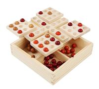 ULDIGI Juego de Ajedrez Giratorio de Madera Adultos con Tablero de Mesa Educativo y Entrenamiento de Inteligencia Lógico