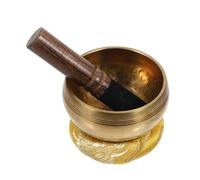 ULDIGI Juego de Cuencos para Meditación y Relajación con Mazo de Madera y Cojín de Cobre, Adecuado para Mindfulness y Decoración Zen Hogar