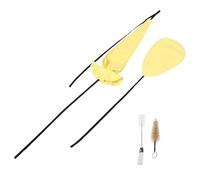 ULDIGI Kit de Limpieza para Saxofón Amarillo Hisopo Tenor, Paño Absorbente Rápido y Cepillo para Boquilla, Accesorios Duraderos para Mantenimiento y Cuidado de Instrumentos de Viento