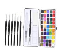 ULDIGI Kit de Pintura de Acuarelas Portátil y Ligero Pigmentos de Color para Artistas y Estudiantes en Actividades de Pintura y Coloreado DIY