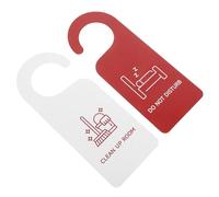 ULDIGI Letrero Colgante de Puerta Doble Cara 2 Unidades Pvc Resistente para Hotel Habitación No Molestar y Limpieza Señal para Colgar en Puerta Uso Comercial y Oficina