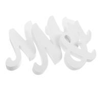 ULDIGI Letrero de Madera Sr y Sra Blanco para Mesa de Boda Decoración Vintage para Aniversario y San Valentín Adorno Portátil para Fiestas y Fotos Románticas