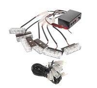 ULDIGI Luz Estroboscópica Fácil de Usar de 18 LED para Coche Color Amarillo, Luz de Emergencia Super Brillante Lente Óptica y Disipador de Calor en Situaciones de Advertencia