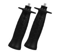 ULDIGI Mango auxiliar de plástico negro con agarre antideslizante para amoladora angular, mango lateral roscado de repuesto, 2 piezas para uso en máquinas pulidoras y amoladoras