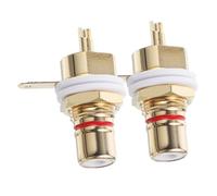 ULDIGI Mejore su Configuración de Audio 2 Conectores con Diseño Escalonado Conectores para Altavoces Chapados en Oro