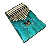 ULDIGI Mini Piano de Dedo Kalimba de 17 Teclas Instrumento Musical con Cuerpo Azul de Ensueño para Niños Niñas Y Adultos