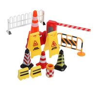 ULDIGI Miniatura Barricadas de Tráfico Educativo para Señales y Controles de Carretera para Conciencia de Seguridad Vial
