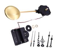 ULDIGI Movimiento de Péndulo de Barrido Silencioso para Reloj de Pared, Kit de Reparación 2 Punteros, Eje de 17 Mm y Caja de Música 60x56 Mm, Accesorio para Mecanismo de Reloj DIY Hogar