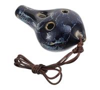 ULDIGI Ocarina Instrumento de Viento Portátil Sonido Maravilloso Color Aleatorio de Cerámica de 6 Agujeros para Principiantes Adecuado para Niños y Práctica Musical