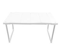 ULDIGI Organizador Capa Inoxidable de Acero Extensible y PP, una Cocina | Diseño Plano Simple, Resistente al Óxido, Estructura Estable, para Microondas y Horno de Sobremesa