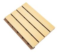 ULDIGI Panel Acústico de Madera Perforada 133x179x15 Mm, Panel Fonoabsorbente para Insonorización Interior, Color Madera Clara, Absorción Acústica para Ktv y Estudio Musical