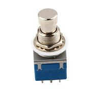 ULDIGI Pedal de Efectos de Guitarra Azul Interruptor de Pie 3pdt Metálico de 9 Pines para Bypass sin Búfer y Reconfiguración de Pedales Vintage